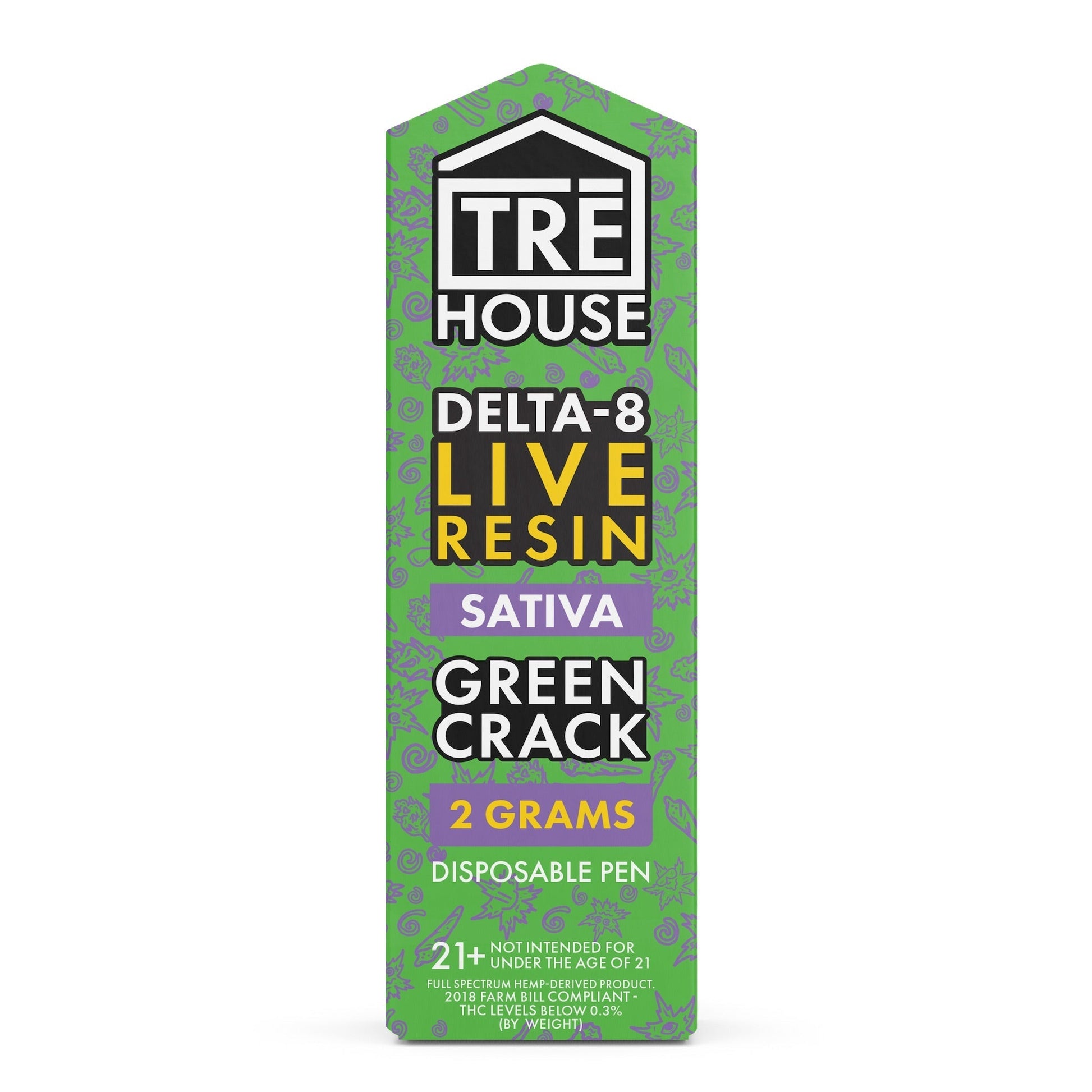 Tre House Live Resin Delta 8 Vaporizer - 2000mg