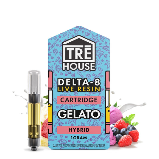 Tre House Live Resin Gelato Delta 8 Unit -1000mg