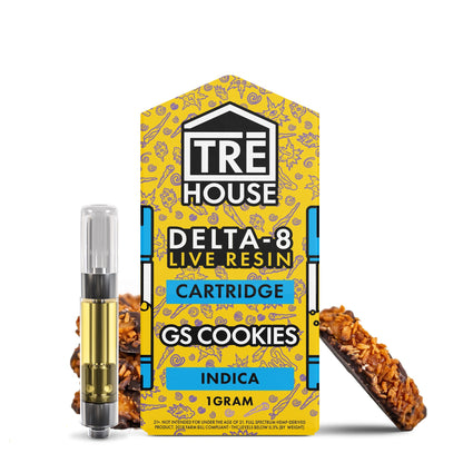 Tre House Live Resin Girl Scout Cookies Delta 8 Cartridge -1000mg