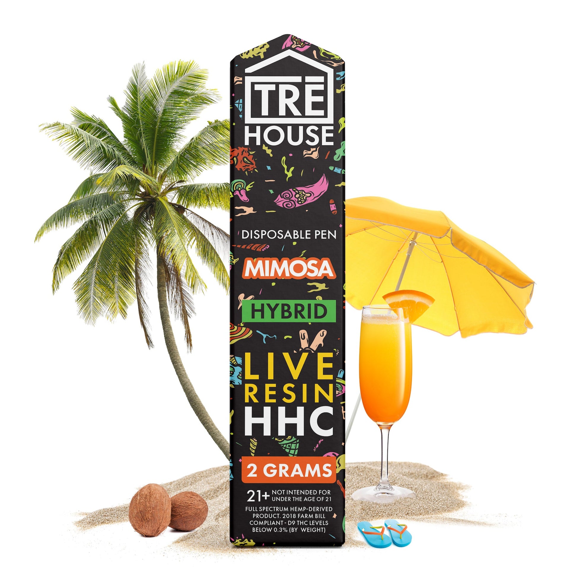 Tre House Live Resin HHC Vaporizer - 2000mg Mimosa