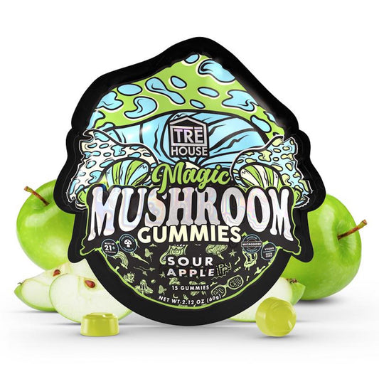 Tre House Magic Mushroom Sour Apple Gummies