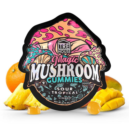 Tre House Magic Mushroom Sour Tropical Gummies