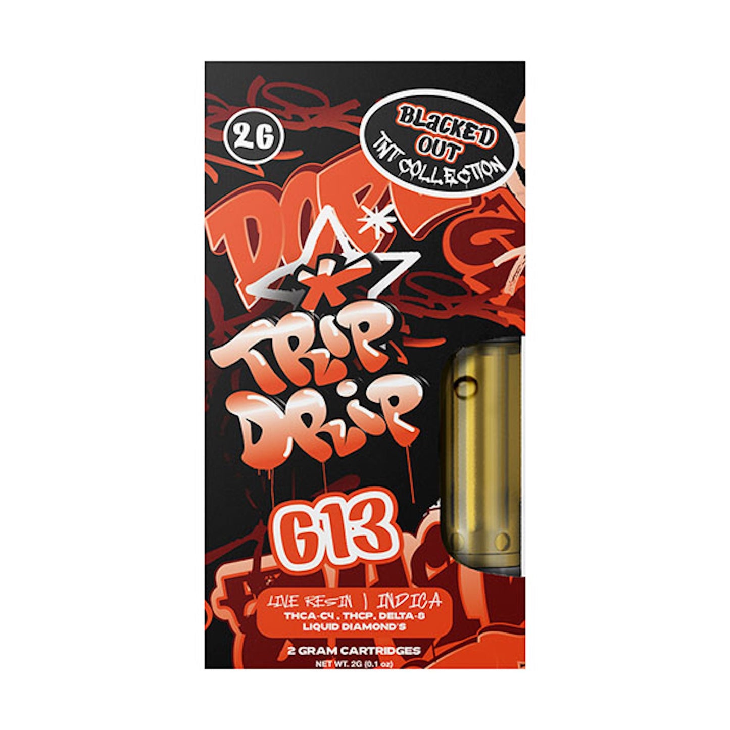 Trip Drip Black Out TNT Collection Cartridge - 2000mg G13