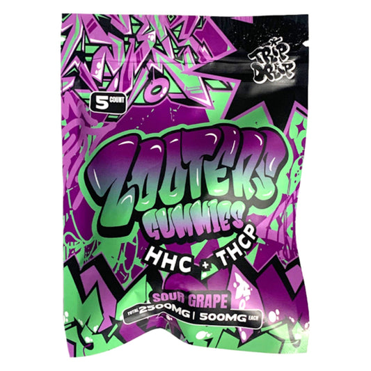 Trip Drip Zooters HHC + THC-P Gummies - 2500mg (5ct) Sour Grape