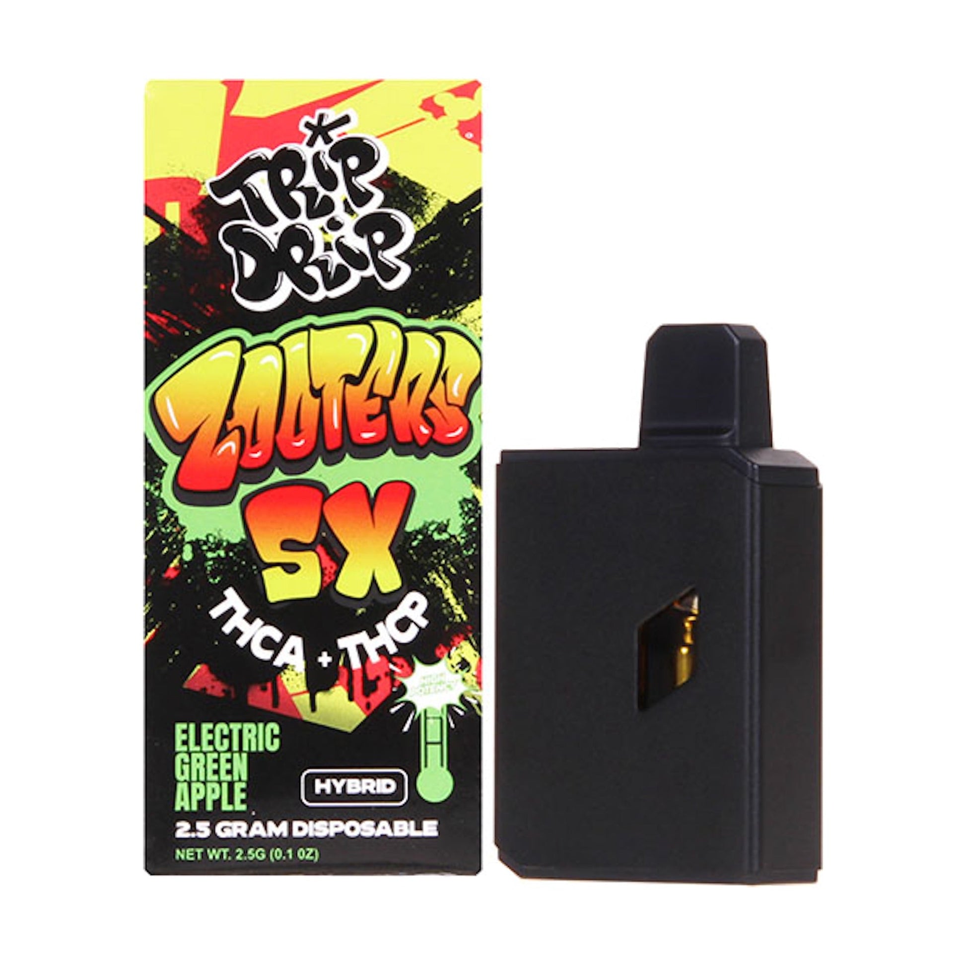 Trip Drip Zooters THC-A + THC-P Device - 2500mg Electric Green Apple (H) / 1 Pack