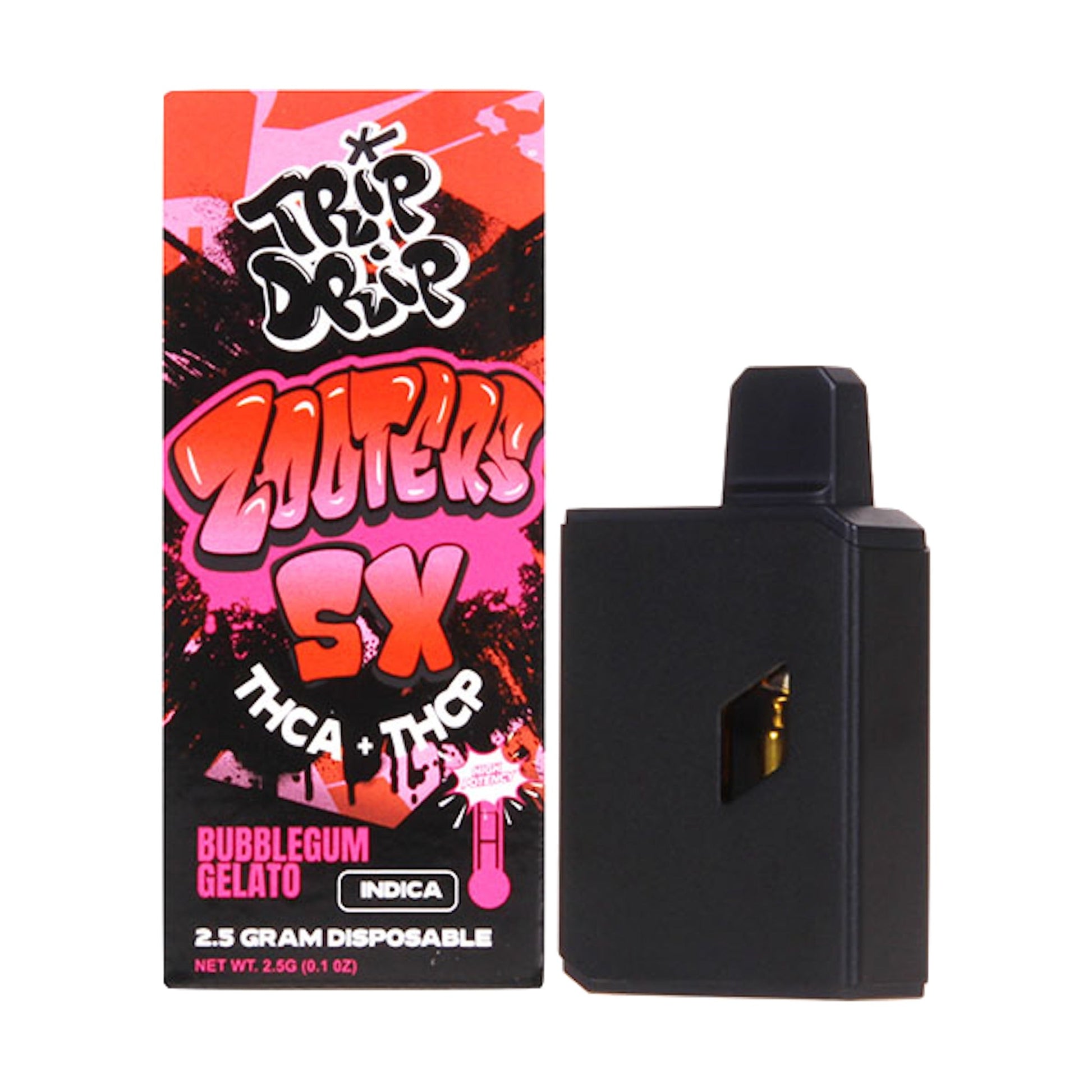 Trip Drip Zooters THC-A + THC-P Vaporizer - 2500mg Bubblegum Gelaton (I)