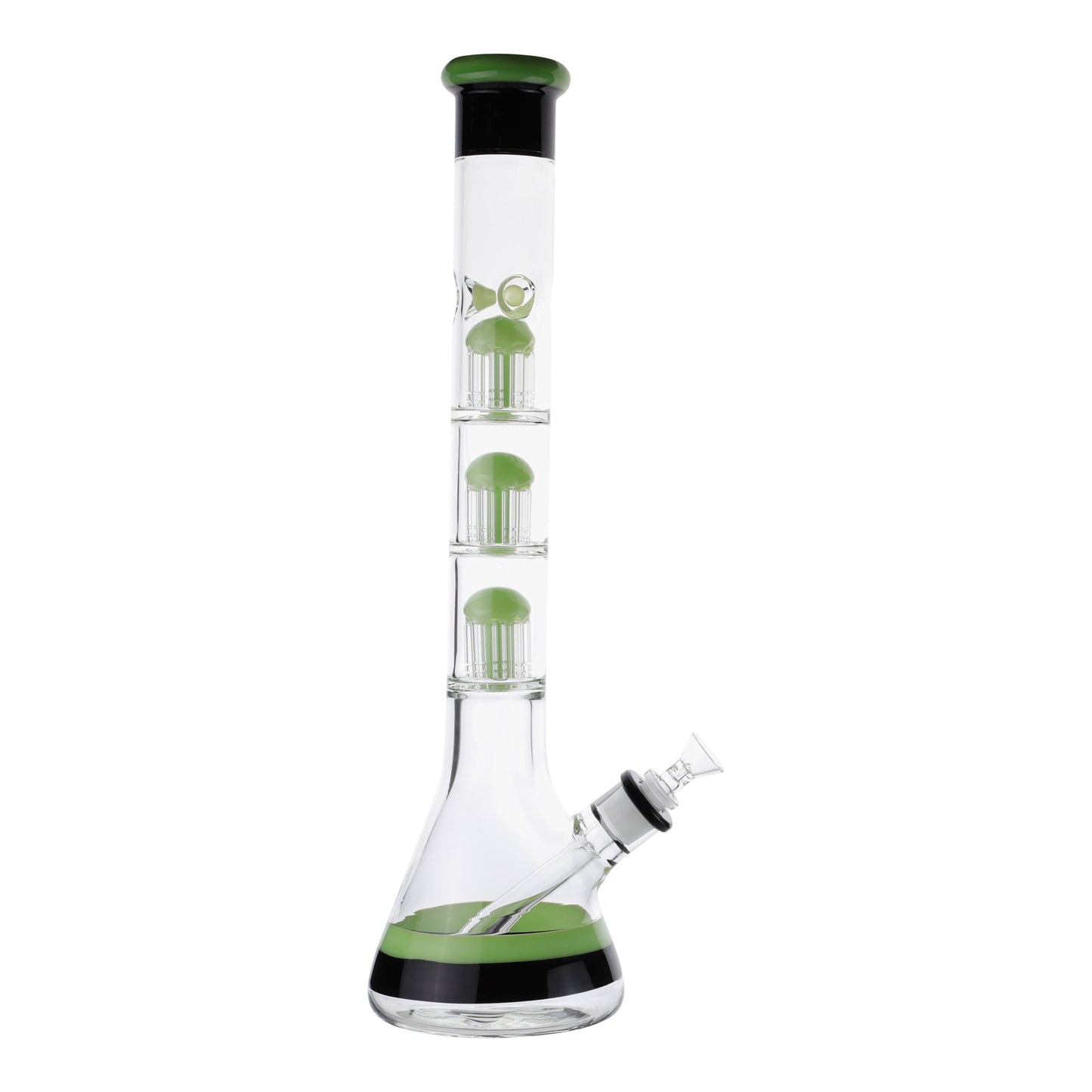 Triple Dipped Tree Perc Bong - 18in Green