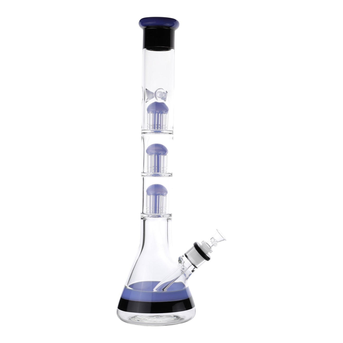 Triple Dipped Tree Perc Bong - 18in Blue