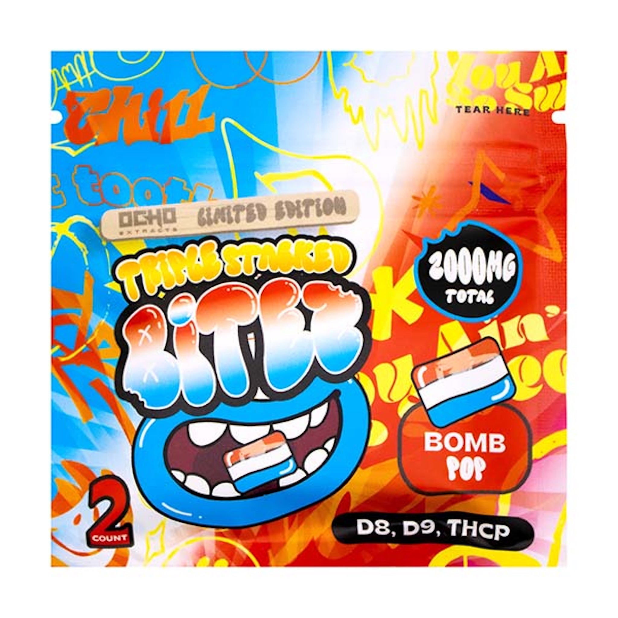 Triple Stacked THC-P Bitez - 2000mg (2ct) - Everything 420