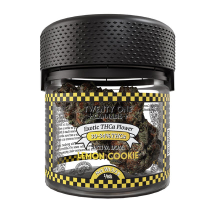 Twenty One Exotic THCa Flower - 3.5g Lemon Cookie