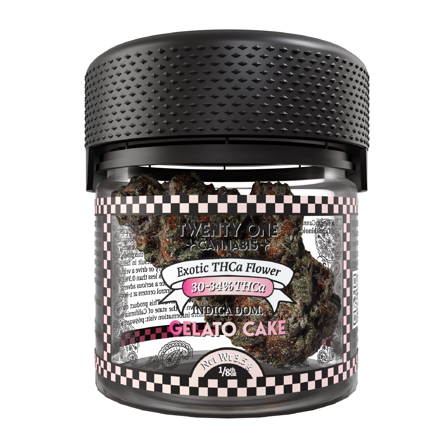 Twenty One Exotic THCa Flower - 3.5g Gelato Cake (I)