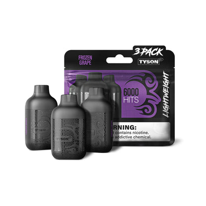 Tyson Lighweight Nic Vape -5% (3 Pack) Frozen Grape