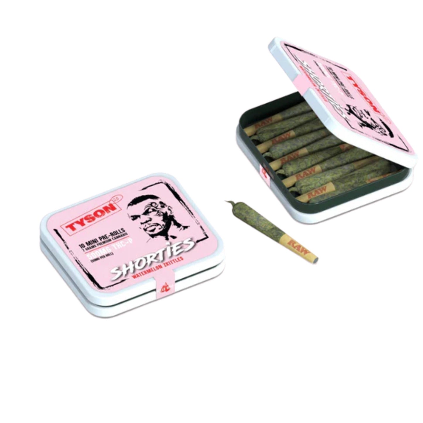 Tyson THC-P Watermelon Zkittlez Pre-Roll Shorties - 10ct