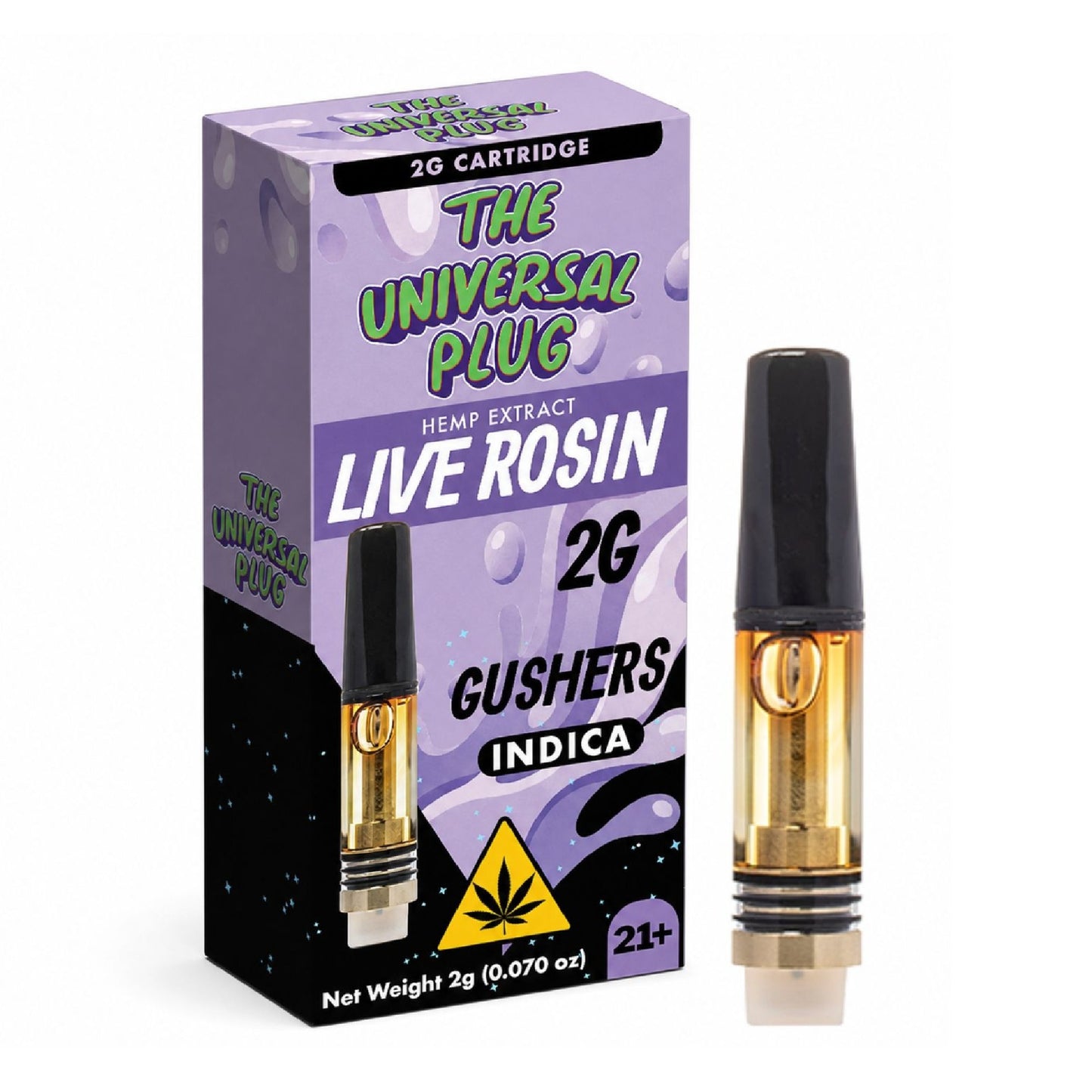 Universal Plug THC Live Rosin Device - 2000mg Gushers / 1 Pack