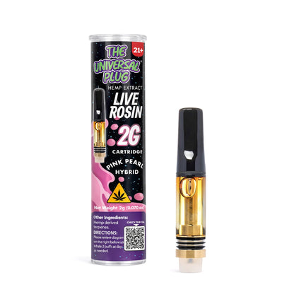 Universal Plug THC Live Rosin Device - 2000mg Pink Pearl / 1 Pack