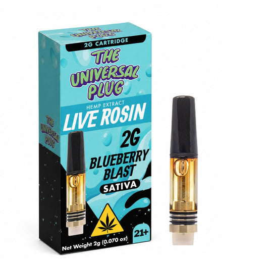 Universal Plug THC Live Rosin Unit - 2000mg Blueberry Blast / 1 Pack