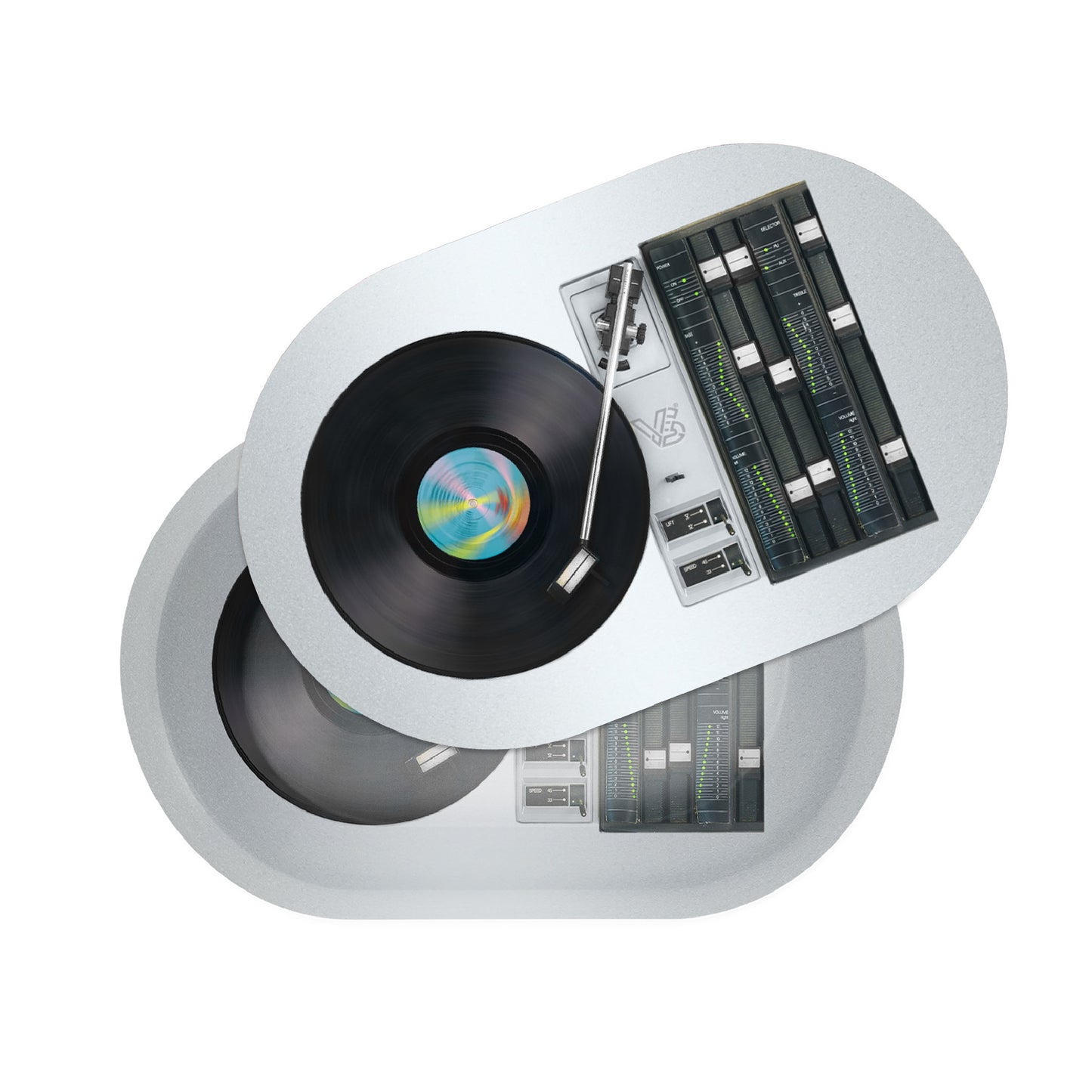 V Syndicate Roll n Go Set - Mini Record Player