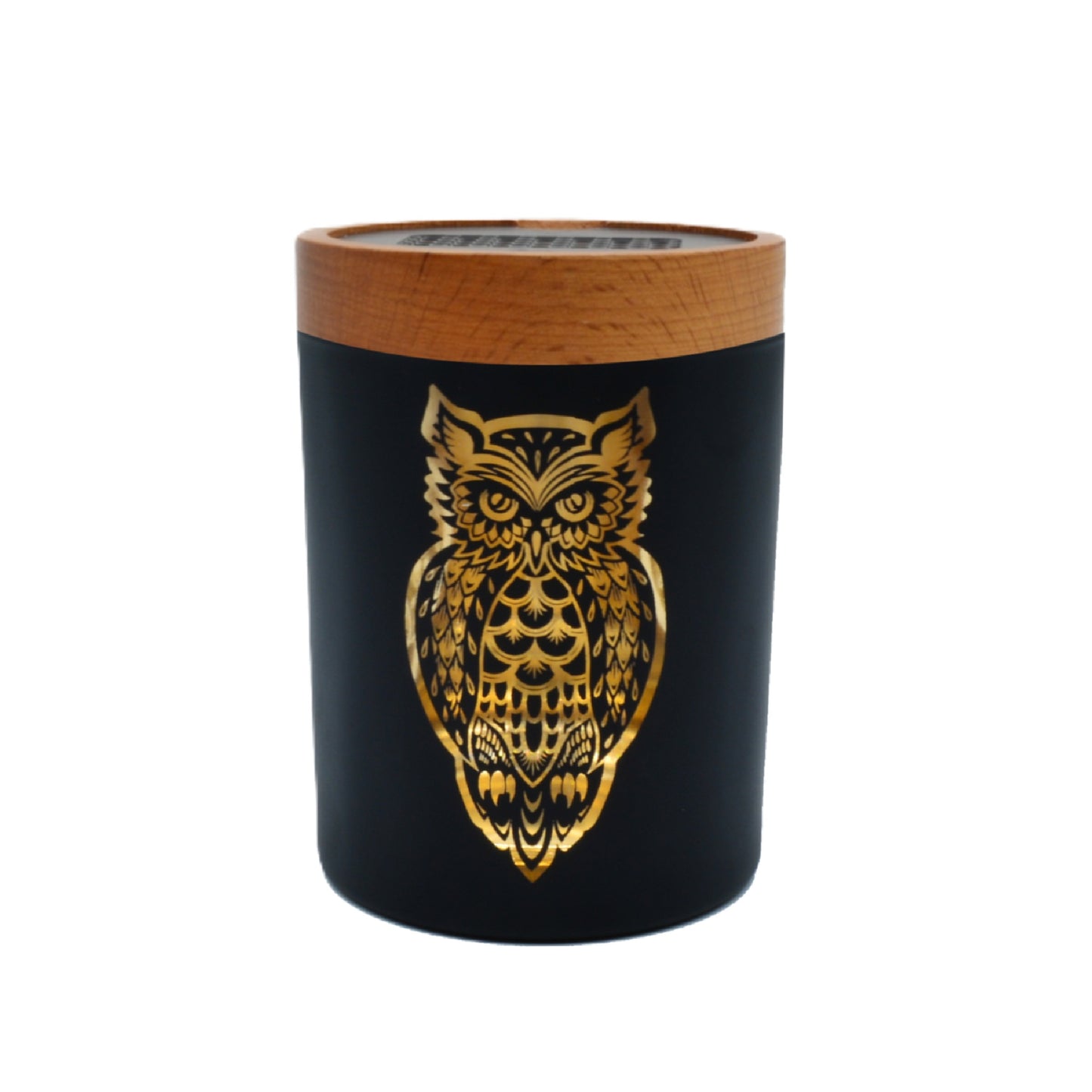 V Syndicate SoleStash - Storage Jar w/ Magnetic Grinder Plate - Large Owllusion Orange