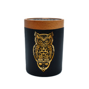 V Syndicate SoleStash - Storage Jar w/ Magnetic Grinder Plate - Large Owllusion Orange