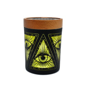 V Syndicate SoleStash - Storage Jar w/ Magnetic Grinder Plate - Small Illuminati Yellow