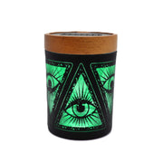 V Syndicate SoleStash - Storage Jar w/ Magnetic Grinder Plate - Small Illuminati Green