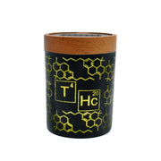 V Syndicate SoleStash - Storage Jar w/ Magnetic Grinder Plate - Small THC Elemental Yellow
