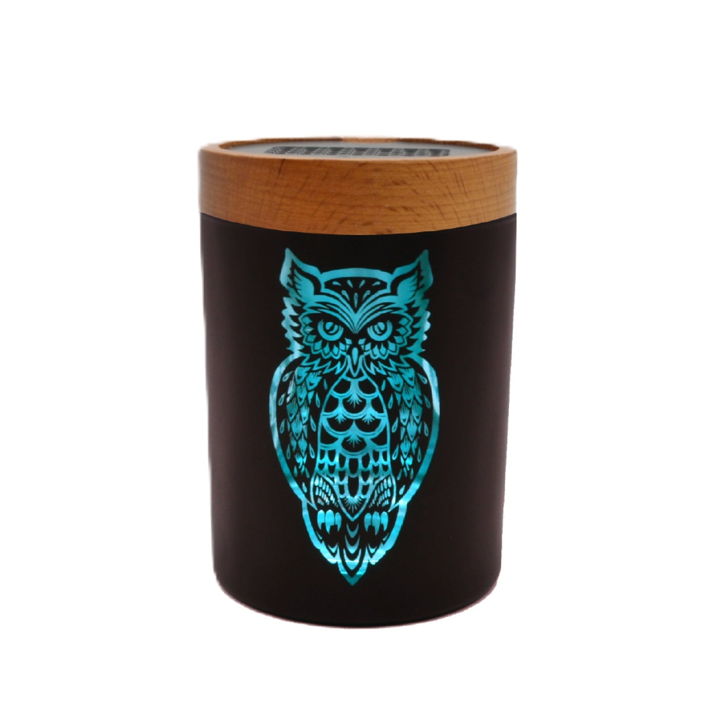 V Syndicate SoleStash - Storage Jar w/ Magnetic Grinder Plate - Small Owllusion Turquoise