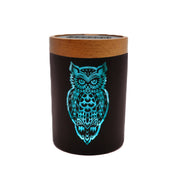 V Syndicate SoleStash - Storage Jar w/ Magnetic Grinder Plate - Small Owllusion Turquoise