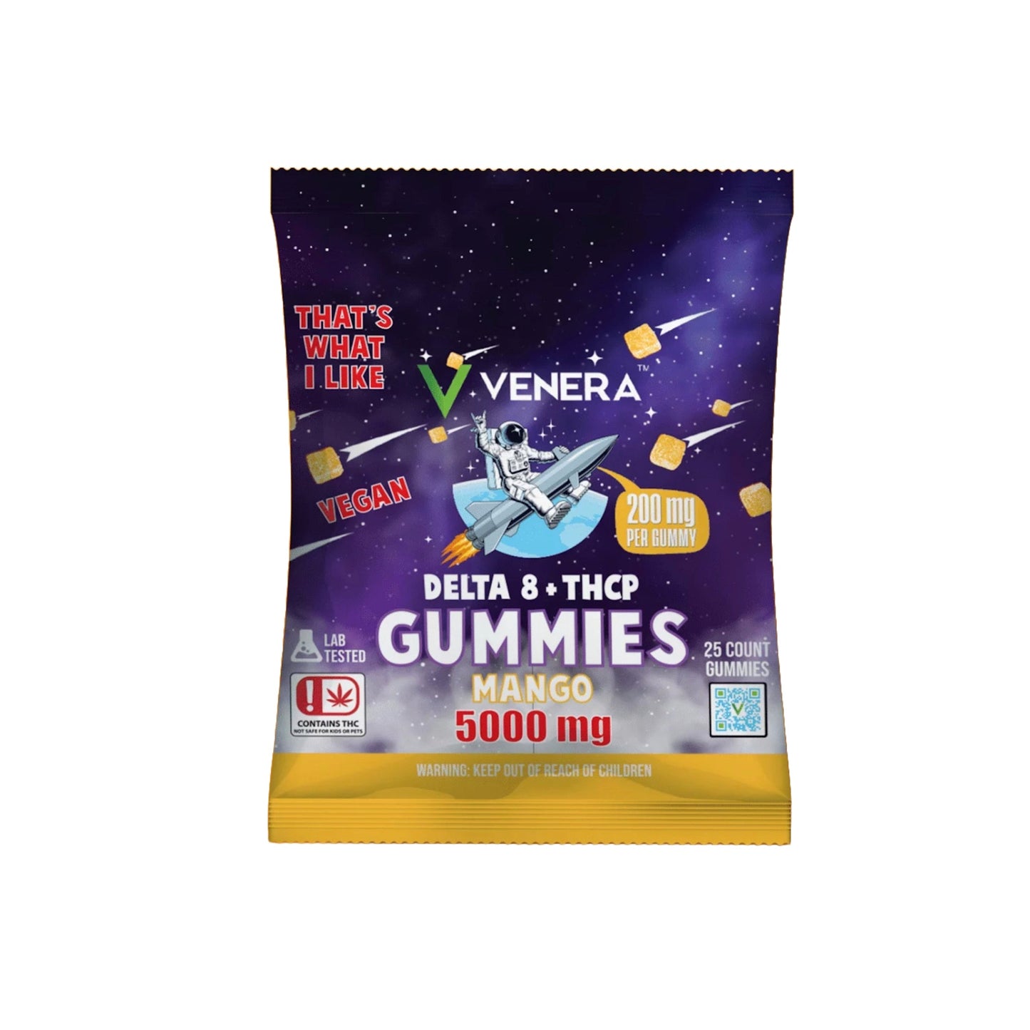 Venera Delta 8 + THC-P Gummies - 5000mg Mango Tango