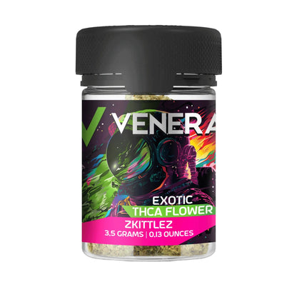 Venera THC-A Flower - 3.5g Purple Zkittlez