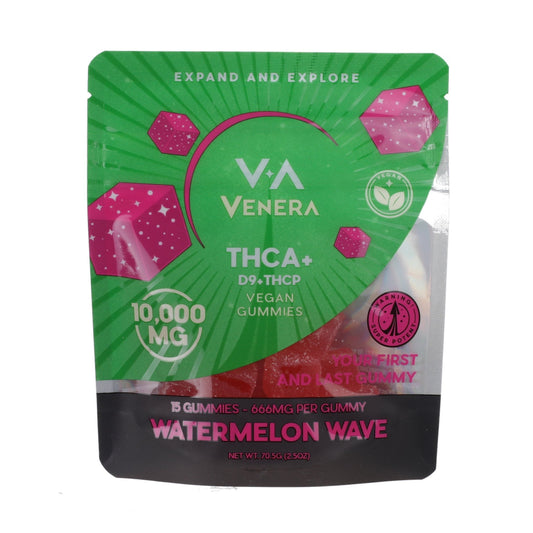 Venera THC-A Gummies - 10,000mg Watermelon Wave