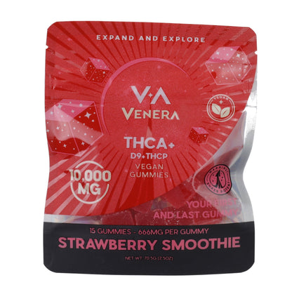 Venera THC-A Gummies - 10,000mg Strawberry