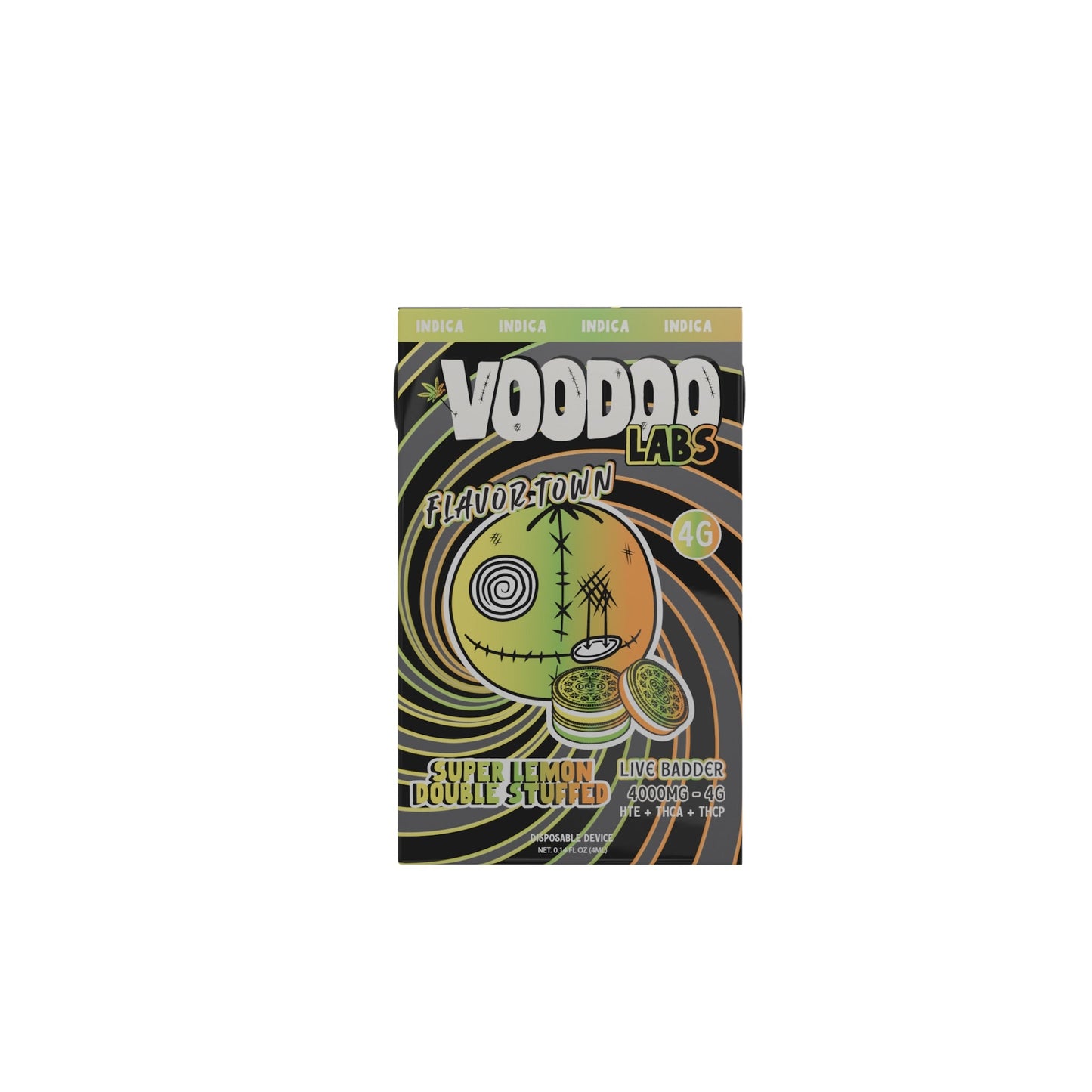 Voodoo Flavortown Live Badder THC-A Vaporizer - 4000mg Super Lemon Double Stuffed