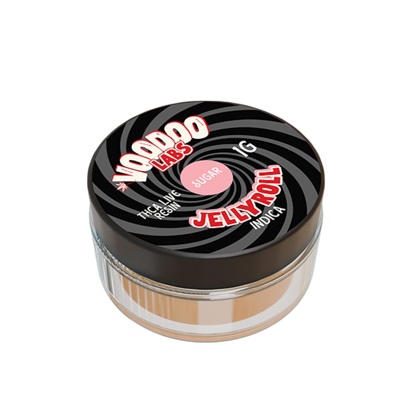 Voodoo Labs Live Resin THC-A Dab Sugar - 1g Jellyroll (I)