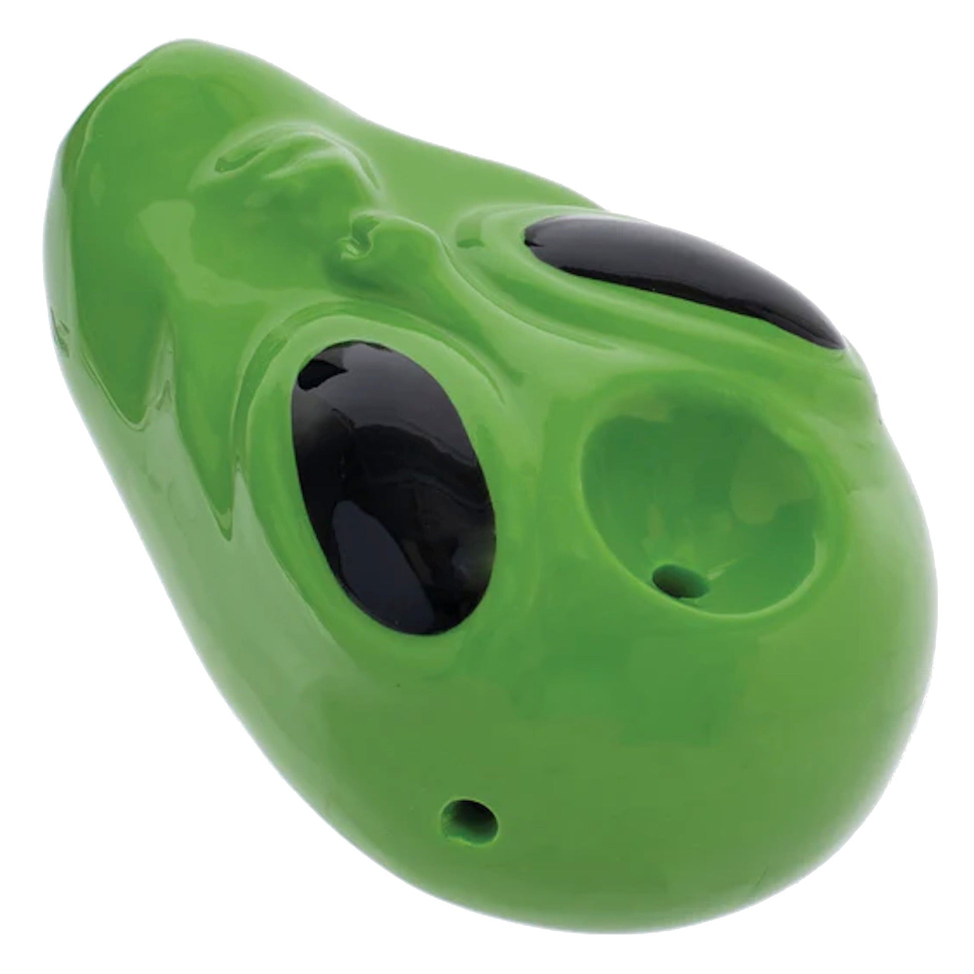 Wacky Bowls Ceramic Pipe - 3.5in Alien