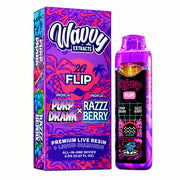 Wavvy Extracts THC-A Dual Flavor Device - 2000mg Purp Drank (I) / Razz Berry (I)