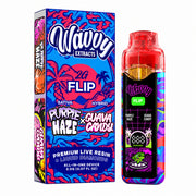 Wavvy Extracts THC-A Dual Flavor Device - 2000mg Purple Haze (S) / Guava Candy (H)