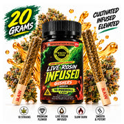 White Fish Live Rosin Infused Hashhole 2g - 10ct (20g) Gushers