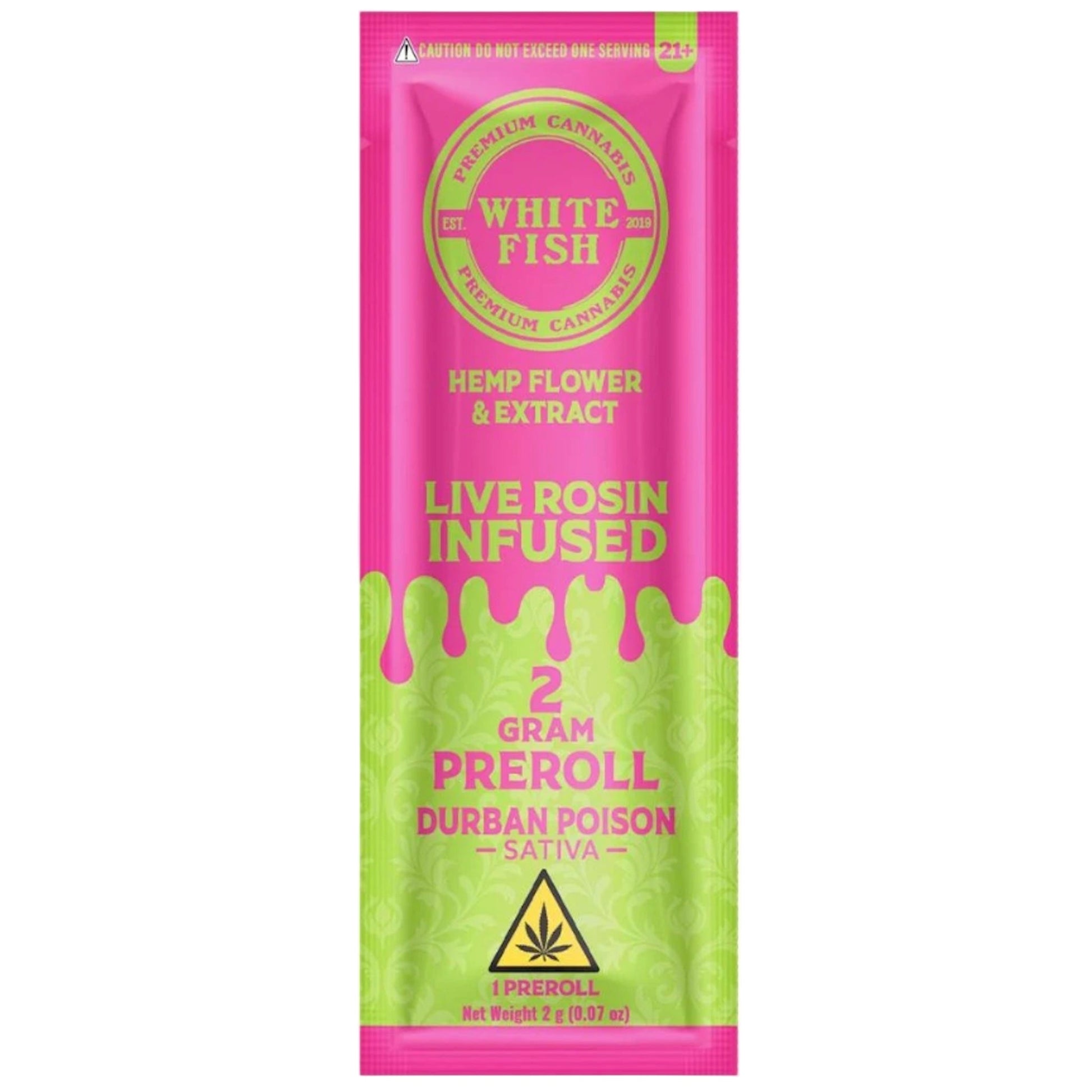 White Fish Live Rosin THC-P Infused Pre-Roll - 2g