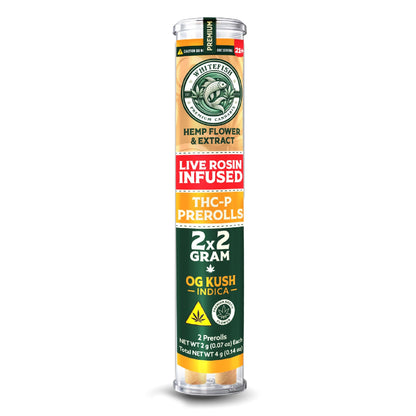 White Fish Live Rosin THC-P Pre-Roll - 2x2g OG Kush (I)