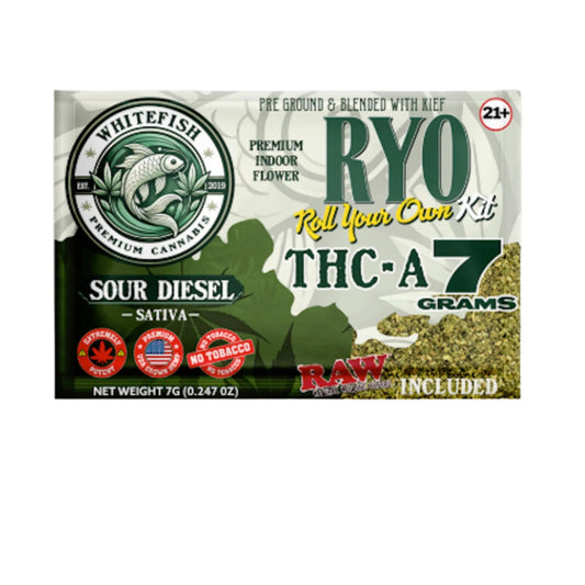White Fish THC-A RYO Kit - 7g Sour Diesel