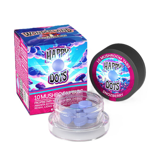 Wonderland Happy Dot Mushroom Tabs Snozberry