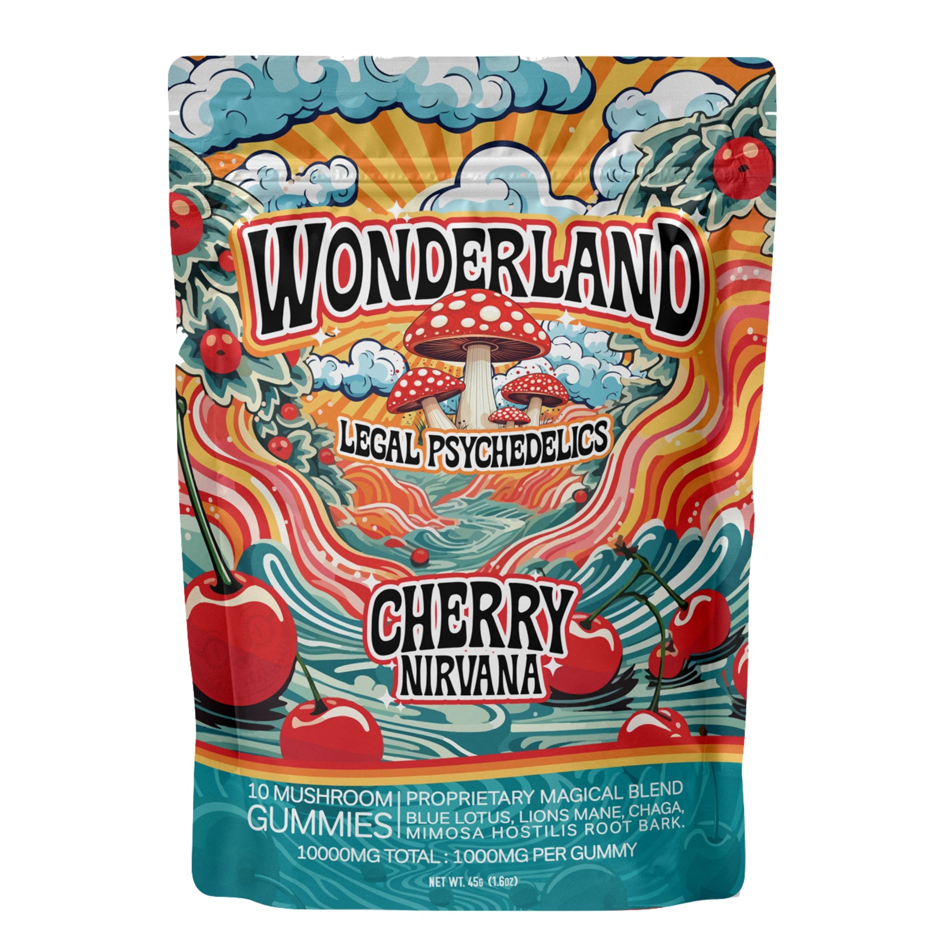 Wonderland Mushroom Cherry Nirvana Gummies - 10,000mg