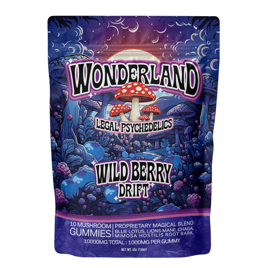 Wonderland Mushroom Wild Berry Drift Gummies - 10,000mg