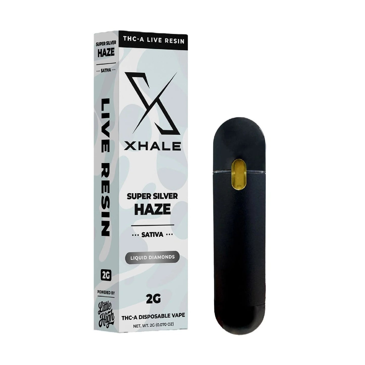 Xhale Live Resin THC-A Device - 2000mg Super Silver Haze (S) / 1 Pack
