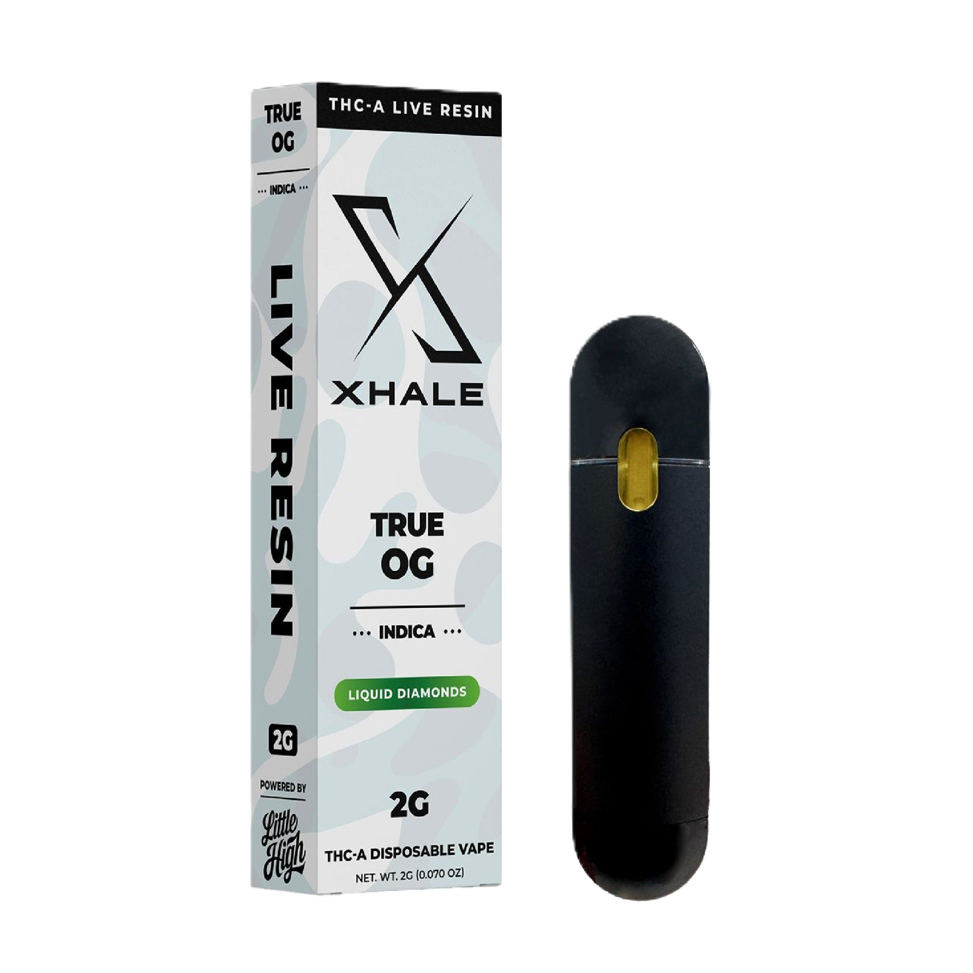 Xhale Live Resin THC-A Vaporizer - 2000mg True OG (I) / 1 Pack