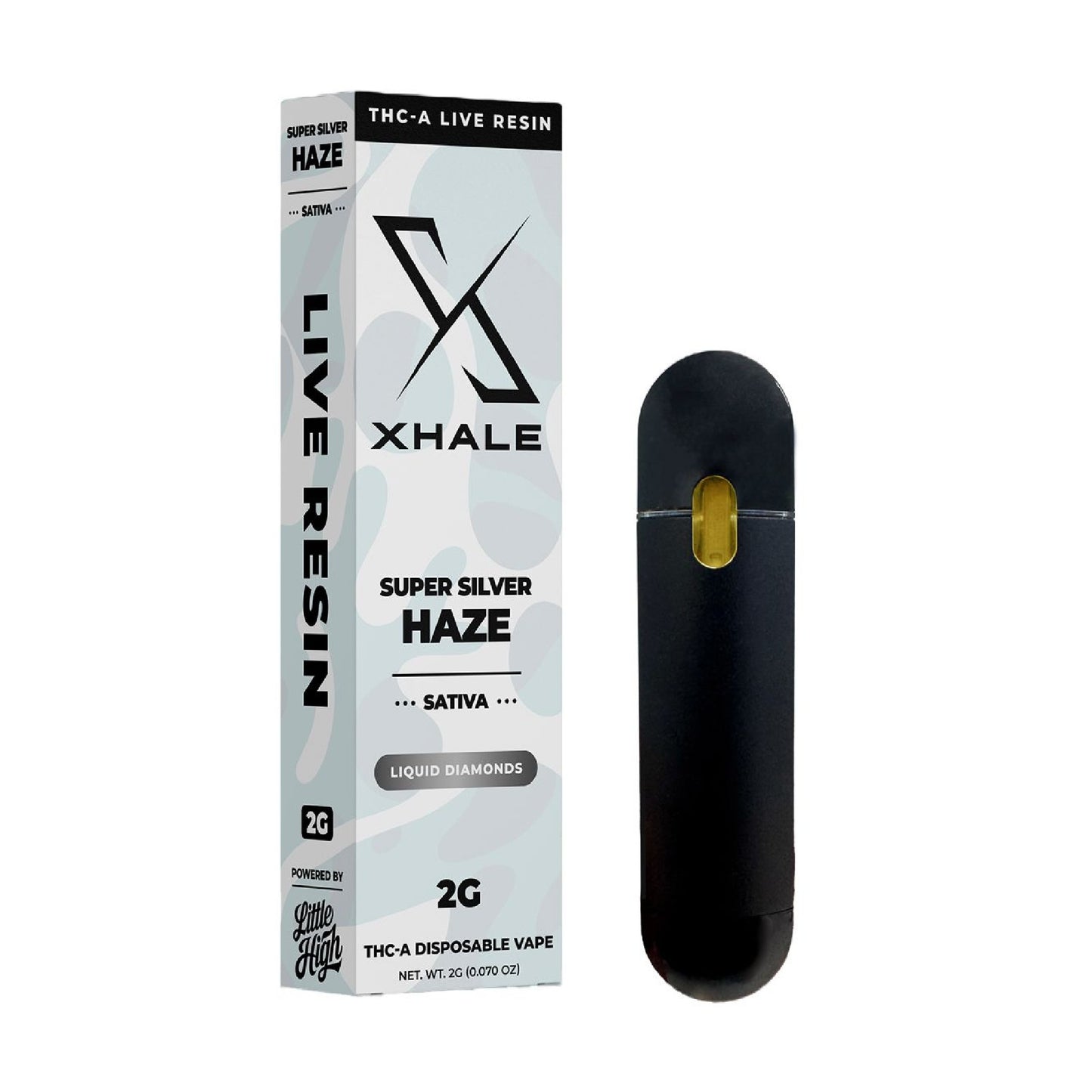 Xhale Live Resin THC-A Vaporizer - 2000mg Super Silver Haze (S) / 1 Pack
