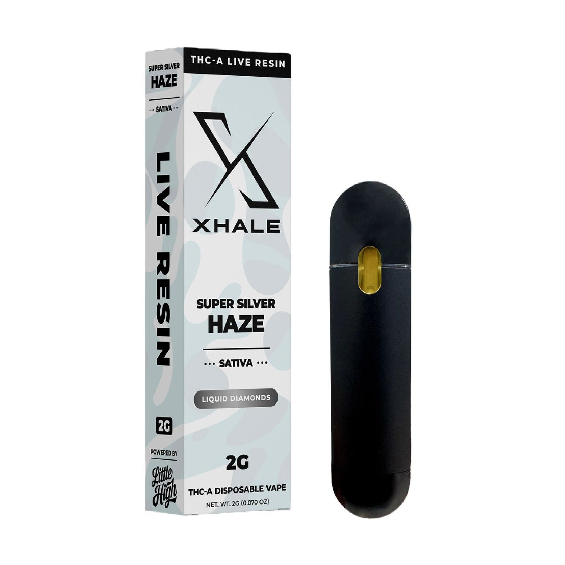 Xhale Live Resin THC-A Vaporizer - 2000mg Super Silver Haze (S) / 1 Pack