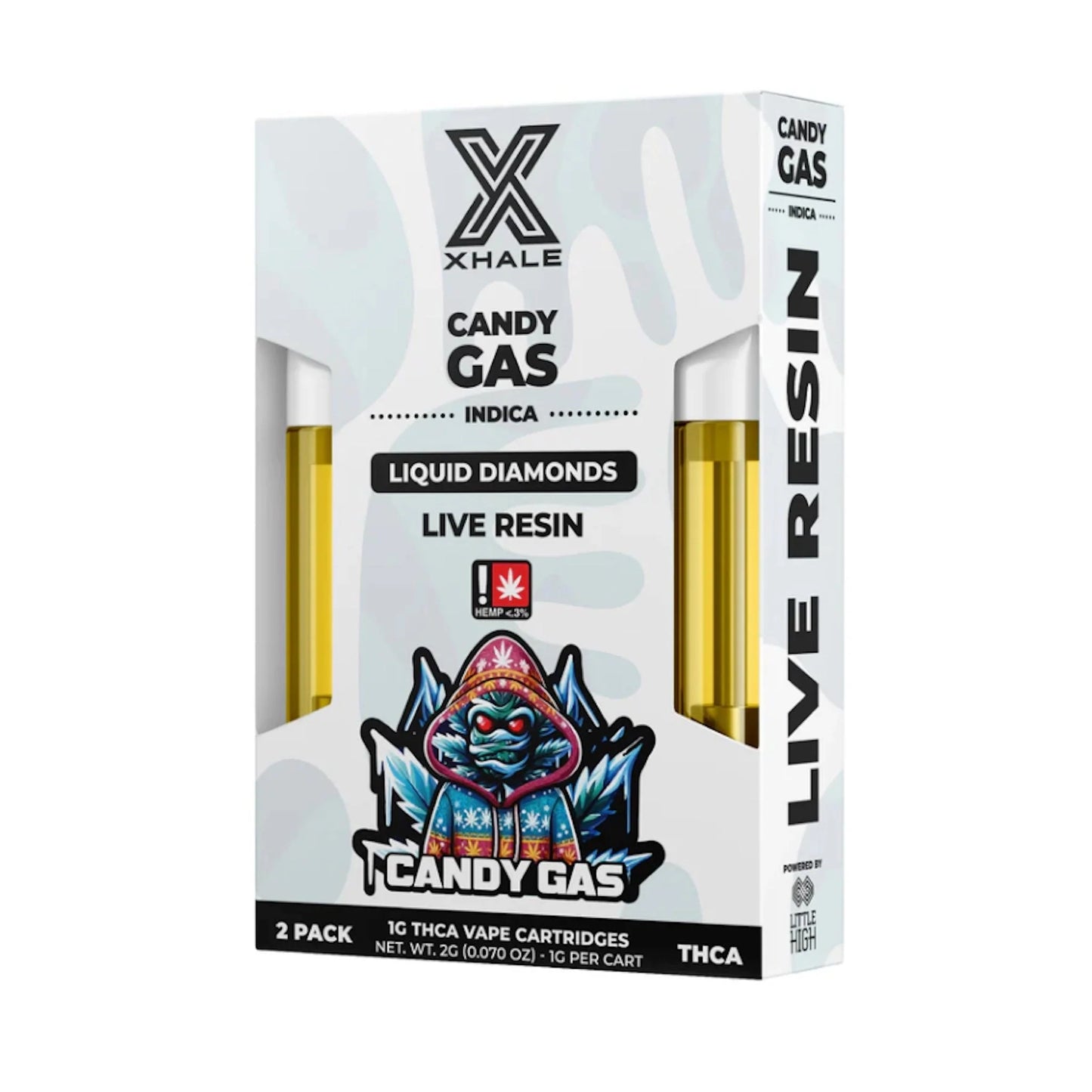 Xhale THC-A Live Resin Device - 2 Pack (2000mg) Candy Gas (I)