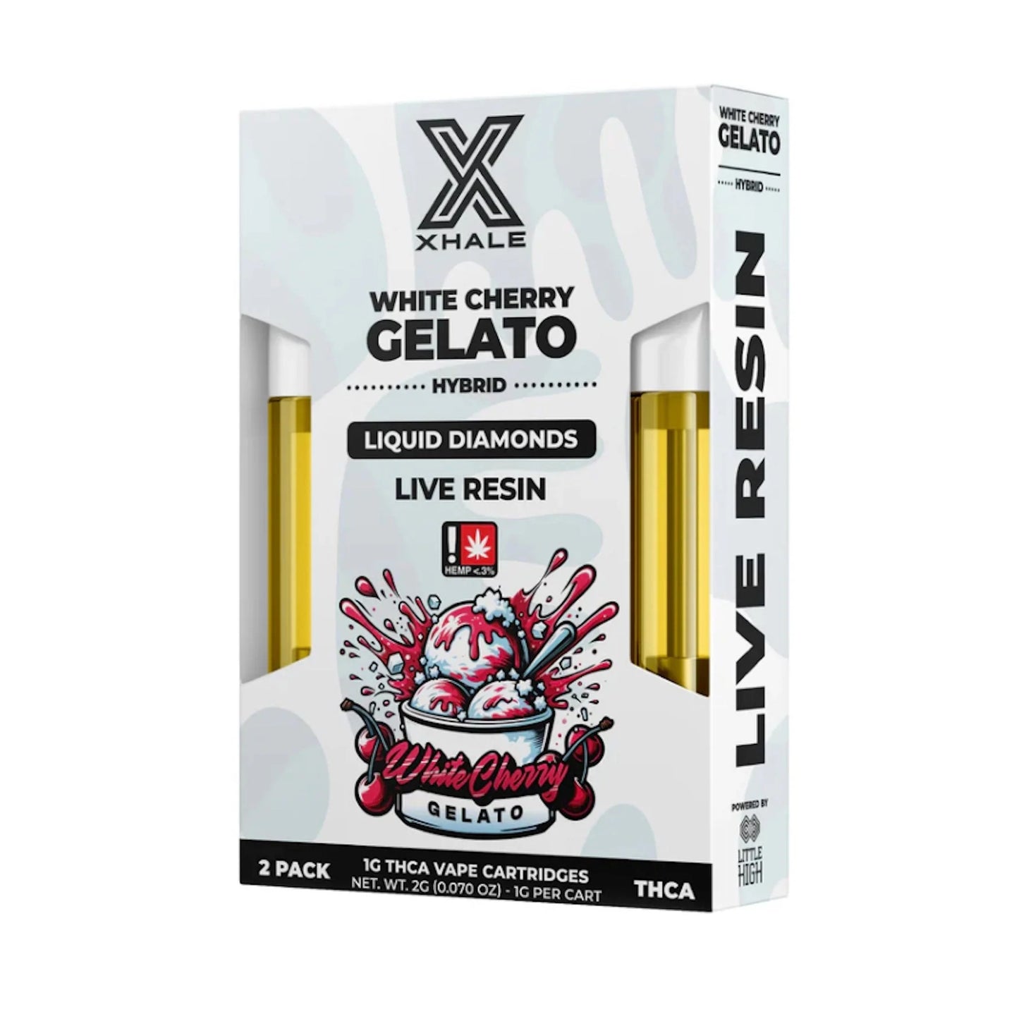 Xhale THC-A Live Resin Device - 2 Pack (2000mg) White Cherry Gelato (H)